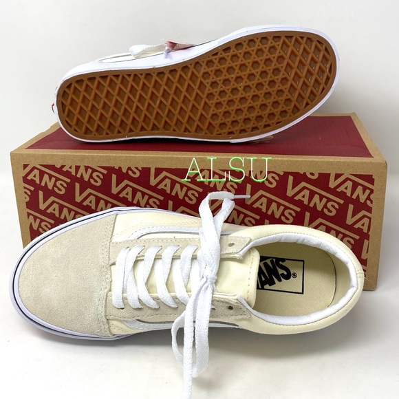 💖MEGA SALE💖VANS Old Skool Classic Suede Canvas White Women’s s VN0A4U3BFRL - Picture 9 of 11
